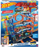 Hot Wheels City Ultimate Garage Playset with 2 Die-Cast Cars, Toy Storage For 50 Plus Cars - Multi