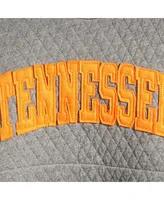 Women's Pressbox Heather Charcoal Tennessee Volunteers Moose Quilted Pullover Sweatshirt