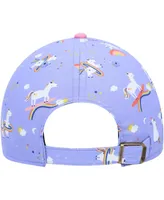 Girls Preschool '47 Brand Purple Chicago Bears Unicorn Clean Up Adjustable Hat