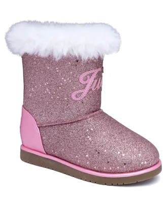 Juicy Couture Little Girls Malibu Cold Weather Slip On Boots