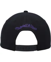 Men's Mitchell & Ness Black Phoenix Suns Hardwood Classics Mvp Team Script 2.0 Snapback Hat