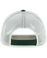 Big Boys and Girls '47 Brand Green, White Green Bay Packers Scramble Adjustable Trucker Hat