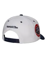 Men's Mitchell & Ness White Houston Astros Cooperstown Collection Pro Crown Snapback Hat