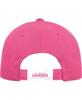 Big Girls Pink Los Angeles Chargers Adjustable Hat