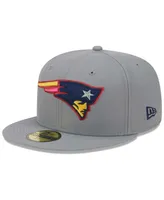 Men's New Era Gray England Patriots Color Pack 59FIFTY Fitted Hat