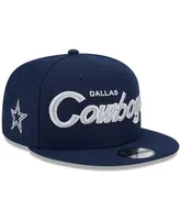 Big Boys and Girls New Era Navy Dallas Cowboys Main Script 9FIFTY Snapback Hat