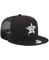 Men's New Era Black Houston Astros Trucker 9FIFTY Snapback Hat