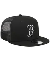 Men's New Era Black Boston Red Sox Trucker 9FIFTY Snapback Hat