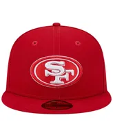 Men's New Era Scarlet San Francisco 49ers Super Bowl Xxix Main Patch 59FIFTY Fitted Hat