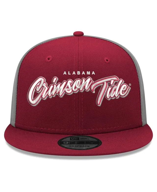 Men's New Era Cream Alabama Crimson Tide High Golfer Snapback Hat