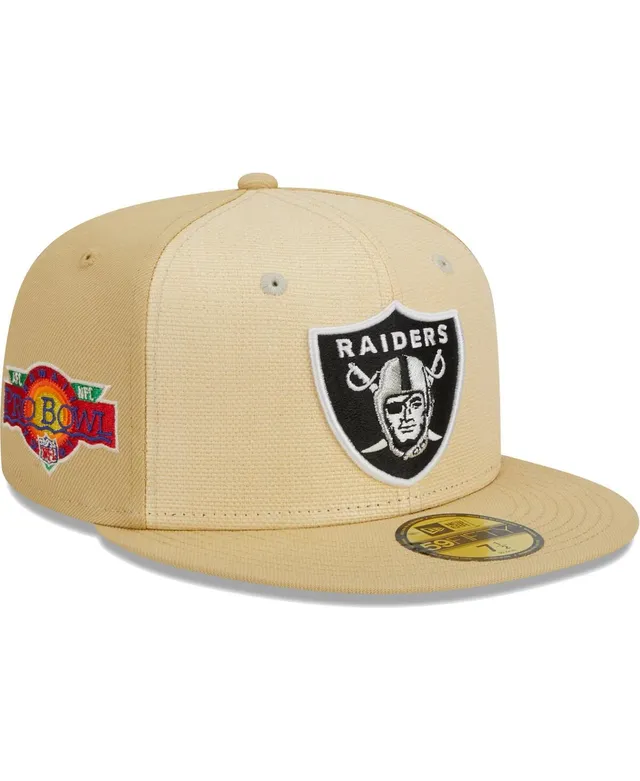 New Era Men's Khaki Las Vegas Raiders Retro Beachin' Bucket Hat