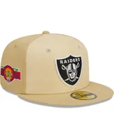 Men's New Era Khaki Las Vegas Raiders Raffia Front 59FIFTY Fitted Hat