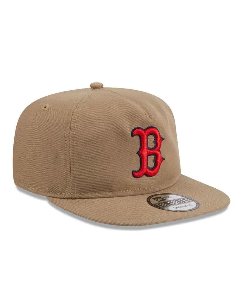 Men's New Era Khaki Boston Red Sox Golfer Adjustable Hat