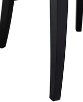 Abbyson Living Avery 38.1" 2 Piece Wood-Back Upholstered Counter Stools