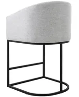 Abbyson Living Jace 35.4" Polyester Upholstered Counter Stool