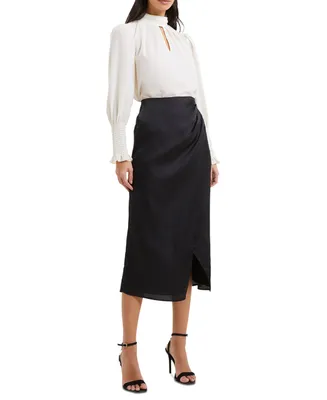 French Connection Women's Inu Satin Midi Skirt
