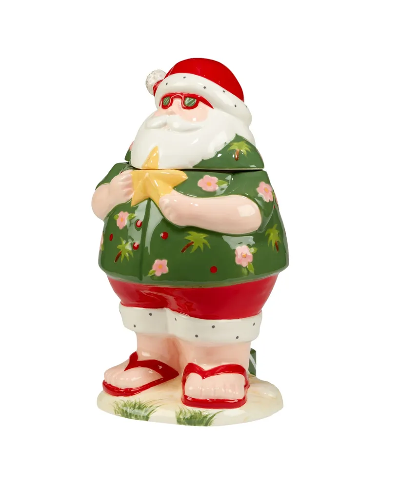 Certified International Santa's Wish 3-d Snowman Cookie Jar