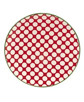 Certified International Winter Medley 6" Canape Plates Set of 6, Service for 6