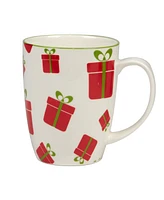 Certified International Holiday Fun 16 oz Mugs Set of 6, Service for 6