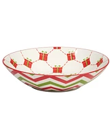 Certified International Holiday Fun 40 oz Soup Bowls Set of 6, Service for 6