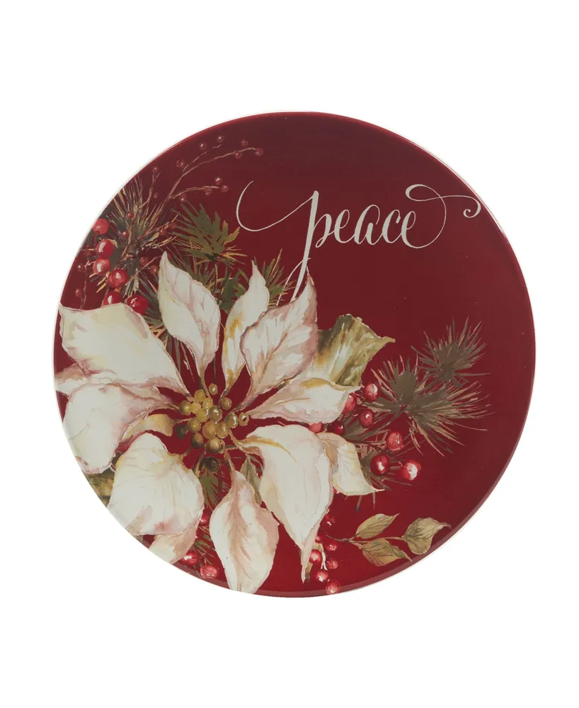 Certified International Winters Joy 9" Dessert Plates Set of 4