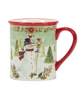 Certified International Joy of Christmas 16 oz Mugs Set of 4