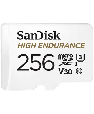 SanDisk High Endurance Micro Sdx Card for 256GB, U3, V30 C10 Full Hd Recording