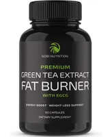 Nobi Nutrition Green Tea Extract Fat Burner, Weight Loss Pills for Women and Men, Appetite Suppressant & Metabolism Booster, Nobi Nutrition, 60 ct