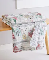 Levtex Joulset Holiday Reversible Quilted Throw, 50" x 60"