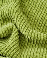 Battilo Classic Textured Ribbed Knit Throw, 50" x 60"