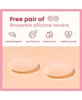 Risque Plus Size Xl Beige Breast Lift Tape, With 2 reusable silicon covers included | 1 roll tape