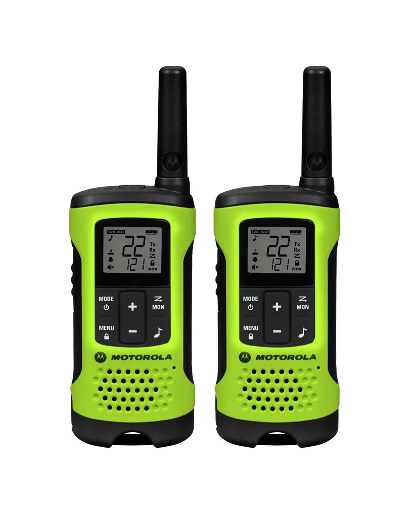 Motofrs Motorola Solutions T605 35 mi. Waterproof Two-Way Radio Green 2-Pack  w/ Accessories Plaza Las Americas