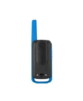 Motorola Solutions T270 25 mi. Two-Way Radio Black/Blue 2-Pack