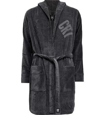 CR7 Men's Modern Cut Cotton Bathrobe