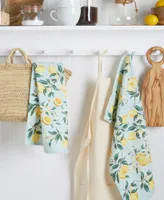 Martha Stewart Lemon Whimsy Dual Purpose Kitchen Towel 2-Pack Set, 16" x 28"