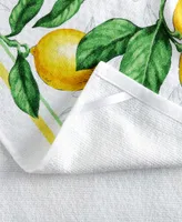 Martha Stewart Lots of Lemons Modern Kitchen Towel, Oven Mitt, Potholder 4-Pack Set