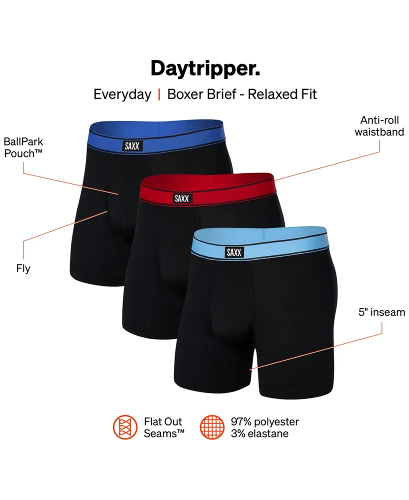 Saxx Men's Daytripper Relaxed Fit Boxer Briefs – 3PK