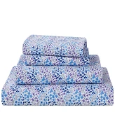 Sunham Microfiber Easy Care Printed -Pc. Sheet Set