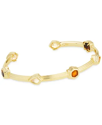 Kendra Scott 14k Gold-Plated Mixed Stone Flex Cuff Bracelet