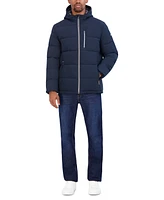 Nautica Men's Quilted Hooded Puffer Jacket