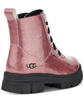 Ugg Kids Ashton Lace-Up Glitter Lug Booties