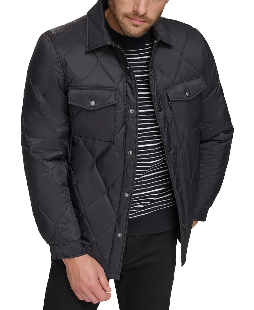 Calvin Klein Men's Onion Quilted Shirt Jacket