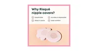 Risque Women's No Show Disposable Nipple Covers, 40petals