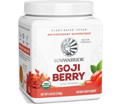 Sunwarrior Harvest Goji Berry Powder, Unflavored, Sunwarrior, 250gm