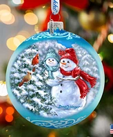 Designocracy Baby Snowman's First Winter Lg Holiday Collectible Ornaments D. Gelsinger