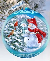 Designocracy Baby Snowman's First Winter Lg Holiday Collectible Ornaments D. Gelsinger