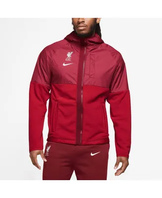 Men's Nike Red Liverpool Winterized Awf Hoodie Full-Zip Jacket
