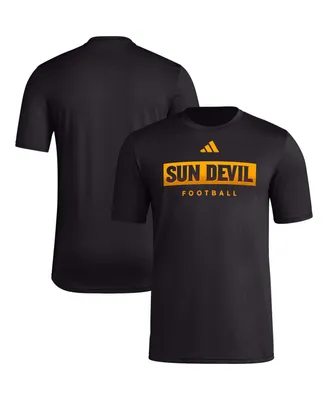 Men's adidas Black Arizona State Sun Devils Football Practice Aeroready Pregame T-shirt