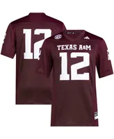 Men's adidas #12 Maroon Texas A&M Aggies Premier Football Jersey