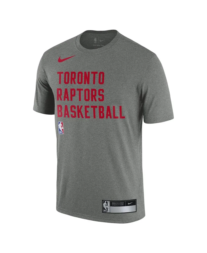 Men's Nike Heather Gray Toronto Raptors 2023/24 Sideline Legend Performance Practice T-shirt